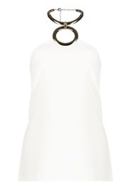 Elie Saab necklace top - Bianco