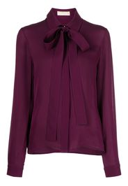 Elie Saab silk pussy-bow shirt - Viola