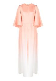 Elie Saab gradient-effect silk jumpsuit - Arancione