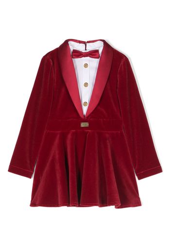 Elisabetta Franchi La Mia Bambina Abito modello blazer - Rosso