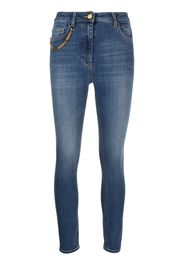 Elisabetta Franchi Jeans skinny a vita media - Blu