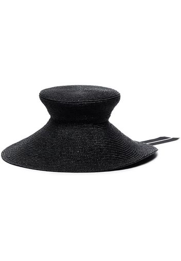 ELIURPI Nouveau straw sun hat - Nero