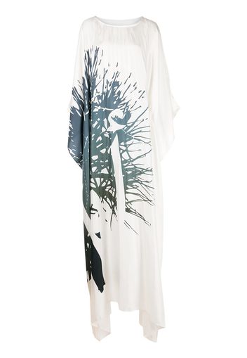 Elle B. Zhou Hope Pleated Kaftan - Bianco