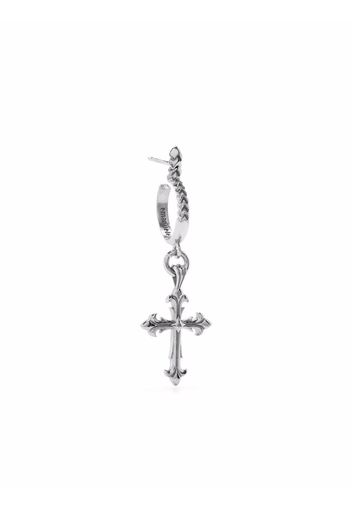 Emanuele Bicocchi Fleury cross charm single earring - Argento