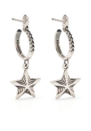 Emanuele Bicocchi star small-hoop earring - Argento