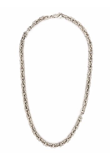 Emanuele Bicocchi spiked chain-link necklace - Argento