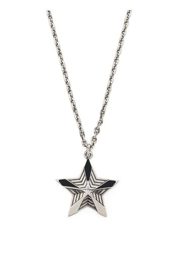 Emanuele Bicocchi star-pendant necklace - Argento