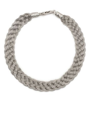 Emanuele Bicocchi flat braided-design choker necklace - Argento