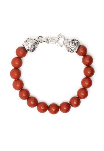 Emanuele Bicocchi Bracciale di perline Jasper - Rosso