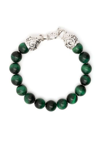 Emanuele Bicocchi Bracciale Tiger Eye con perline - Verde