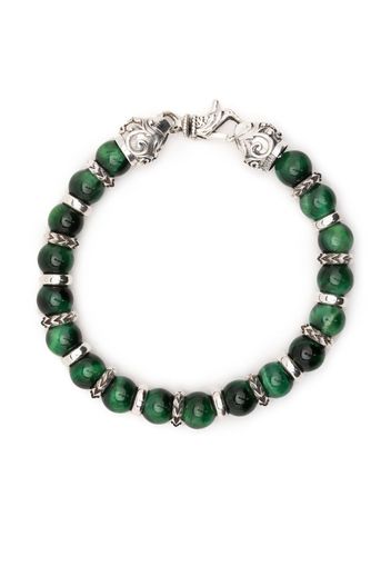 Emanuele Bicocchi Bracciale Tiger Eye con perline - Verde