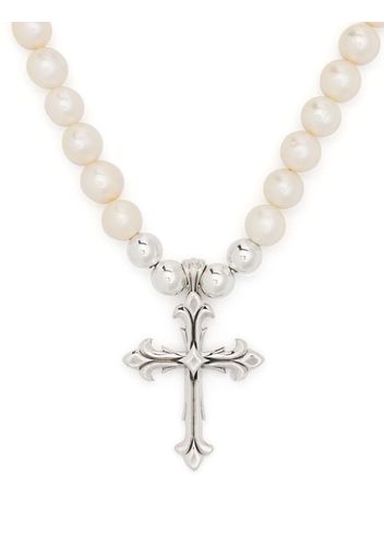 Emanuele Bicocchi cross-pendant necklace - Toni neutri