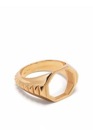 Emanuele Bicocchi open studded signet ring - Oro