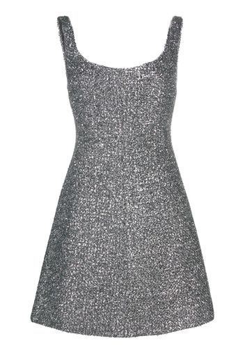 Emilia Wickstead metallic knitted mini dress - Nero