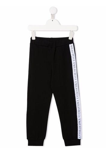 Emilio Pucci Junior TEEN logo tracksuit bottoms - Nero