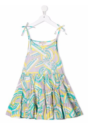 Emilio Pucci Junior all-over graphic-print dress - Viola