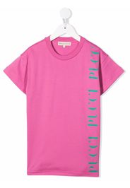 Emilio Pucci Junior T-shirt con stampa - Rosa