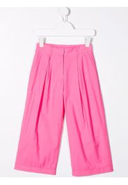 Emilio Pucci Junior straight-leg box-pleat trousers - Rosa