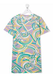Emilio Pucci Junior all-over logo print T-shirt - Viola