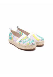 Emilio Pucci Junior swirl print espadrilles - Viola