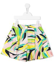 Emilio Pucci Junior Shorts con stampa grafica - Verde