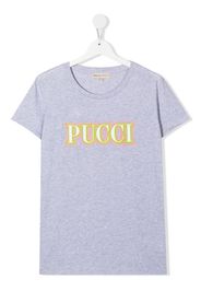 Emilio Pucci Junior T-shirt con stampa - Grigio