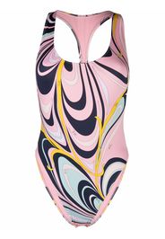 Emilio Pucci Costume intero con stampa Onde - Rosa