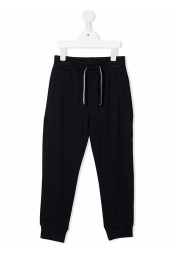 Emporio Armani Kids drawstring jersey track pants - Blu