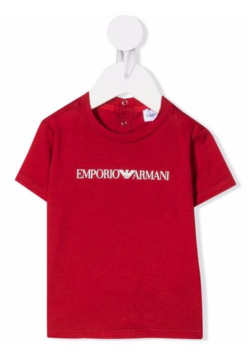 Emporio Armani Neck Scarf Emporio Armani Foulard With All Over Logo - Rosso