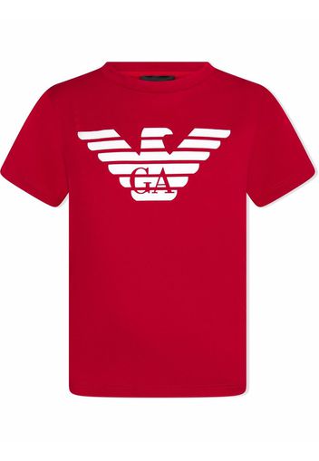 Emporio Armani Kids T-shirt con stampa - Rosso