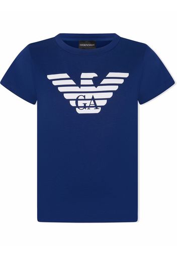 Emporio Armani Kids T-shirt con stampa - Blu