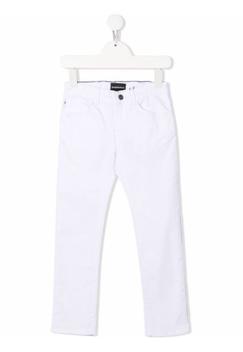 Emporio Armani Kids slim-cut denim jeans - Bianco