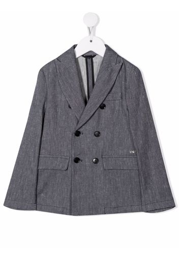 Emporio Armani Kids double-breasted blazer - Blu