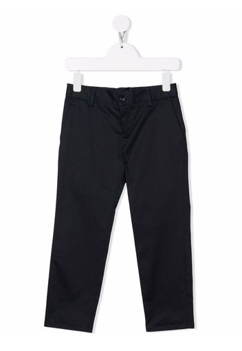 Emporio Armani Kids straight-leg chinos - Blu