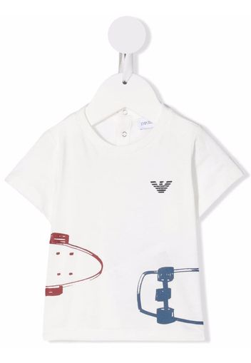 Emporio Armani Kids logo crew-neck T-shirt - Bianco