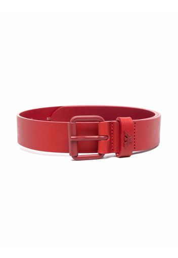 Emporio Armani Kids leather buckle belt - Rosso