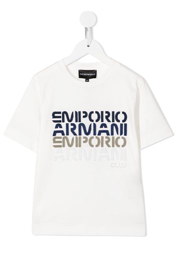 Emporio Armani Kids logo-print short-sleeved T-shirt - Bianco