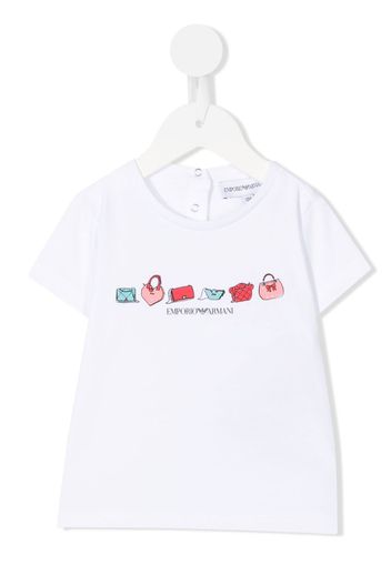 Emporio Armani Kids logo-print T-shirt - Bianco