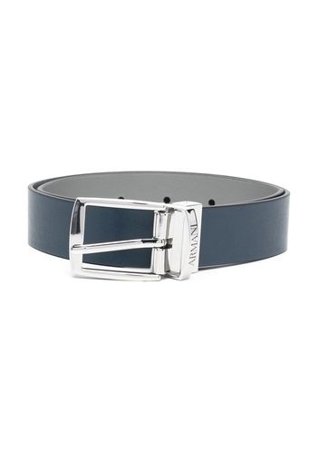 Emporio Armani Kids faux-leather buckle belt - Blu