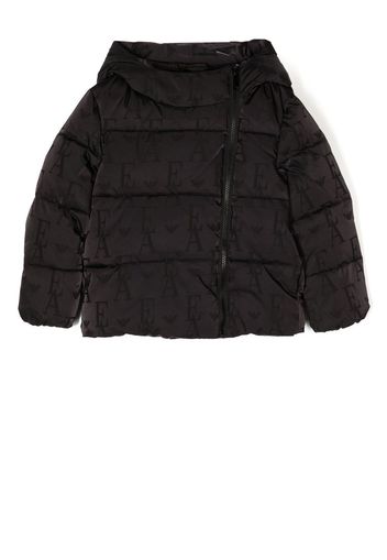 Emporio Armani Kids padded zip-up jacket - Nero