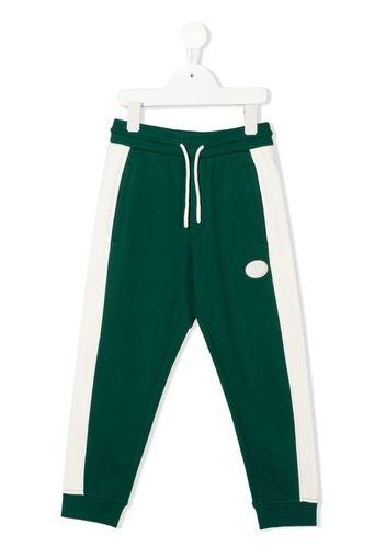 Emporio Armani Kids color-block track pants - Verde