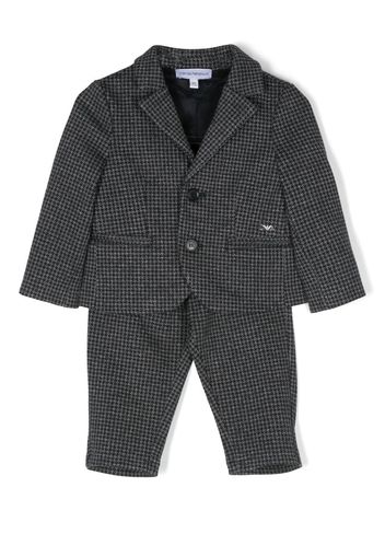 Emporio Armani Kids houndstooth two-piece suit - Grigio