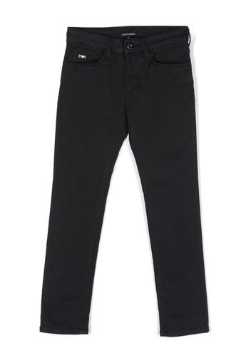 Emporio Armani Kids slim-fit trousers - Blu