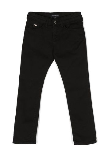 Emporio Armani Kids slim-fit trousers - Nero