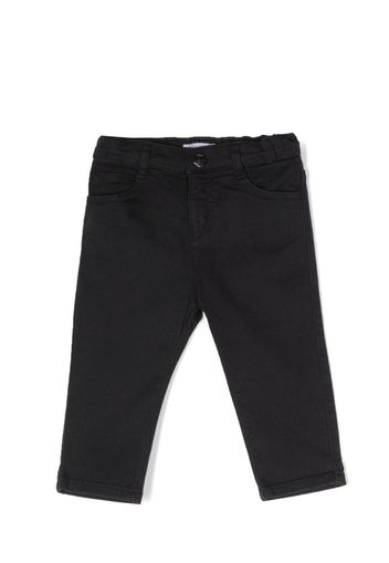 Emporio Armani Kids straight-leg chino trousers - Blu