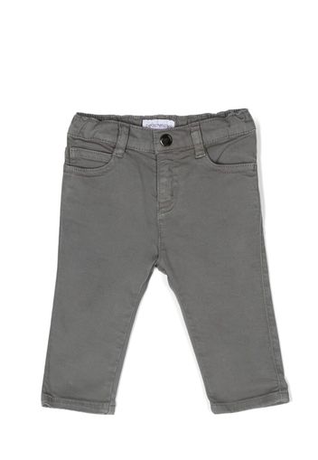 Emporio Armani Kids straight-leg chino trousers - Grigio