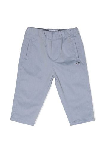 Emporio Armani Kids stretch-cotton tailored trousers - Blu