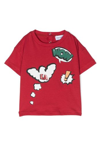 Emporio Armani Kids cartoon-print T-shirt - Rosso