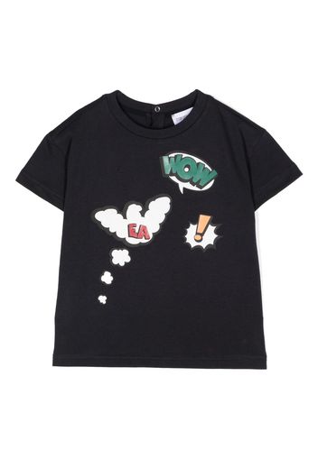 Emporio Armani Kids cartoon-print T-shirt - Nero