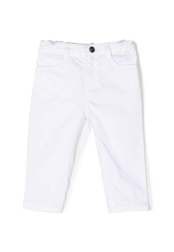 Emporio Armani Kids casual cotton trousers - Bianco